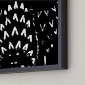 "an ICON (b&w)" - Art Print in black as night by Gail Schechter - Frame Close-up