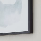 "White Cat Black Cat" - Art Print in Light gray by Susanna Nousiainen - Frame Close-up