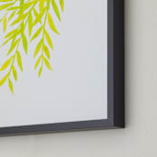 "Willows" - Art Print in Golden Green by Mia Posada - Frame Close-up