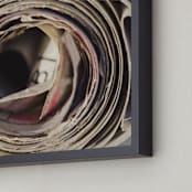 "Blueprints II" - Art Print in Muted by Erin Niehenke - Frame Close-up