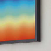 "Ombré Sunset" - Art Print in Rainbow Multi by JaxRobyn - Frame Close-up