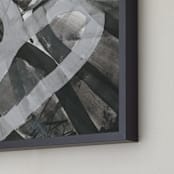 "White and Black Vapor Two  Series 1" - Art Print in White and Black by Angela Simeone - Frame Close-up