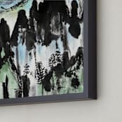 "Winter's Path" - Art Print in Winter White by Stuart Heir - Frame Close-up