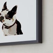 "Boston Three" - Art Print in Frost by Pat Jennings - Frame Close-up