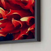 "Spring Noir 7" - Art Print in Candy Apple by Sarah Johnson - Frame Close-up