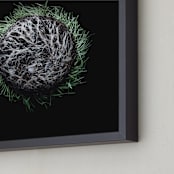 "The Space We Are Given" - Art Print in Pale Grass by Elky Ink - Frame Close-up