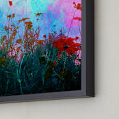 "Resiliency" - Art Print in Sky Blue by Mechelle Gilford - Frame Close-up