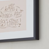 "Small Things" - Art Print in Coconut by Christina Novak - Frame Close-up