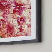 "Bouquet Display" - Art Print in Sharp Paprika and Cheddar by Mariecor Agravante - Frame Close-up