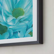 "Petal-Floret Cosmos" - Art Print in Blueberry Cheesecake Blue by Mariecor Agravante - Frame Close-up
