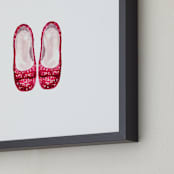 "There's No Place..." - Art Print in Ruby Red by TM Stationery - Frame Close-up