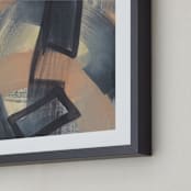 "Get Closer To Neutral Series 2" - Art Print in Tan and Bone by Angela Simeone - Frame Close-up