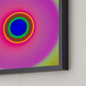 "Sun in the dust. Variations 28" - Art Print in Magenta Psychodelia by Arash Fattahi Acosta - Frame Close-up