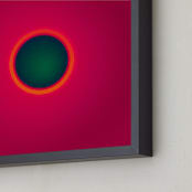 "Sun in the dust. Variations 16" - Art Print in Deep Red Dark Sun by Arash Fattahi Acosta - Frame Close-up