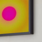 "Sun in the dust. Variations 13" - Art Print in Banana Pink by Arash Fattahi Acosta - Frame Close-up