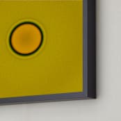"Sun in the dust. Variations 36" - Art Print in Yellow Black by Arash Fattahi Acosta - Frame Close-up