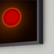"Sun in the dust. Variations 40" - Art Print in Orange Sun by Arash Fattahi Acosta - Frame Close-up