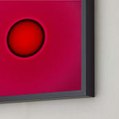 "Sun in the dust. Variations 42" - Art Print in Intense Red by Arash Fattahi Acosta - Frame Close-up