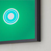 "Sun in the dust. Variations 26" - Art Print in Flat Green by Arash Fattahi Acosta - Frame Close-up