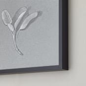 "Sage Sprig" - Art Print in Silver by Meghan Lacey - Frame Close-up