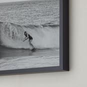 "Like Skater Boys on Water I" - Art Print in Black and White by Annie Seaton - Frame Close-up