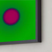 "Sun in the dust. Variations 10" - Art Print in Chroma Green by Arash Fattahi Acosta - Frame Close-up