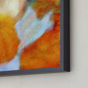 "Autumn Pumpkins" - Art Print in Pumpkin Orange by Andy Mars - Frame Close-up