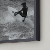 "Like Skater Boys on Water II" - Art Print in Black and White by Annie Seaton - Frame Close-up