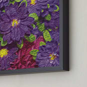 "Perfect Potpourri Bouquet" - Art Print in Perfect Purple by Mariecor Agravante - Frame Close-up