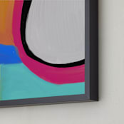 "The Playground " - Art Print in Magenta Pink by Pamela Smith - Frame Close-up