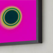 "Sun in the dust. Variations 17" - Art Print in Magenta Darkness by Arash Fattahi Acosta - Frame Close-up