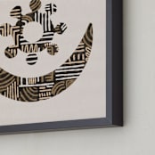"Nsoromma" - Art Print in Tawny by ThirtyOne Illustrations - Frame Close-up