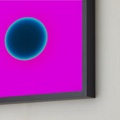 "Sun in the dust. Variations 24" - Art Print in Magenta Darkness by Arash Fattahi Acosta - Frame Close-up