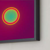 "Sun in the dust. Variations 12" - Art Print in Intense Red by Arash Fattahi Acosta - Frame Close-up
