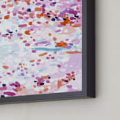 "Lovely in Color" - Art Print in Perfect Pink by Katie Craig - Frame Close-up