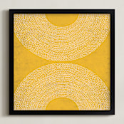 "sunrise sunset" - Art Print in Sunshine by Kerry Doyle - Framed