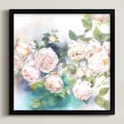 "Sunday Afternoon Serenity" - Art Print in rose white by XL - Framed