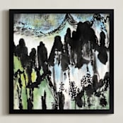 "Winter's Path" - Art Print in Winter White by Stuart Heir - Framed