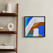 "Enrapture" - Art Print in Cerulean Blue by Studio Shines - In a Room