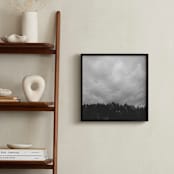 "Treeline" - Art Print in Storm Cloud Gray by Five Sparrows - In a Room