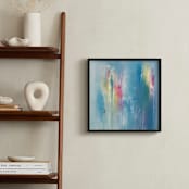 "Unrequited Color" - Art Print in Summer Sky Blue by Laura Viapiano - In a Room