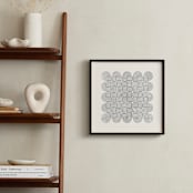 "Entwined" - Art Print in Faded Grey by Three Kisses Studio - In a Room