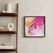 "A Balcony" - Art Print in Bougainvillea by Laura Viapiano - In a Room
