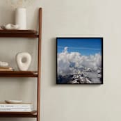 "Clouds and Snow 1" - Art Print in cloudy white grey by Jeff Vilkin - In a Room