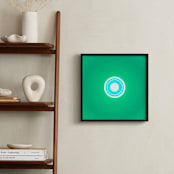 "Sun in the dust. Variations 26" - Art Print in Flat Green by Arash Fattahi Acosta - In a Room