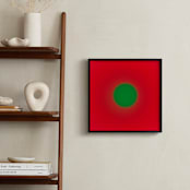 "Sun in the dust. Variations 48" - Art Print in Red and Green by Arash Fattahi Acosta - In a Room