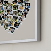 "Heart Snapshot Mix® Hues Photo Art" - Framed Photo in Warm Grey by Minted - Frame Close-up
