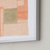 "Abstract Muted 1" - Art Print in Blush Pink by Kelly Nasuta - Frame Close-up