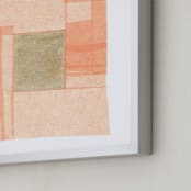 "Abstract Muted 1" - Art Print in Blush Pink by Kelly Nasuta - Frame Close-up