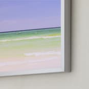 "Watercolors" - Art Print in Periwinkle by Mary Ketch - Frame Close-up
